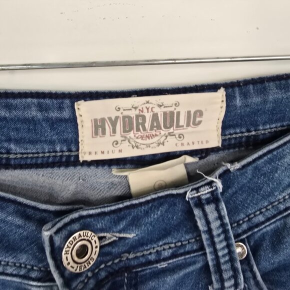 Hydraulic Nolita Microboot Flap POckets LOw Rise Y2K 90s Denim Jeans - Picture 8 of 8